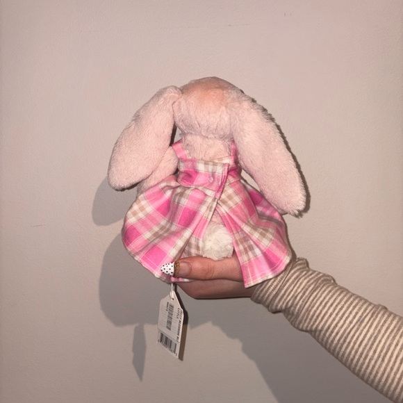 Pink Plaid Handmade Jellycat Dress - Picture 2 of 3